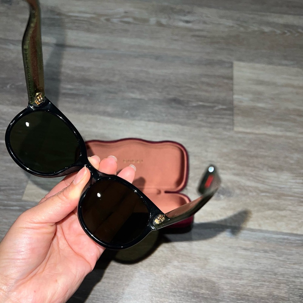 Gucci GG0034SN Glitter Black Women's Sunglasses - Picture 14 of 16